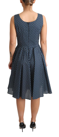 Thumbnail for Polka Dot Sleeveless A-Line Dress