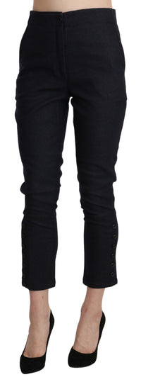 Thumbnail for Chic High Waist Cropped Capri Pants