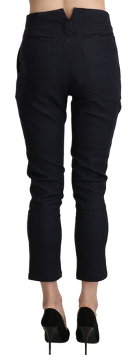Thumbnail for Chic High Waist Cropped Capri Pants