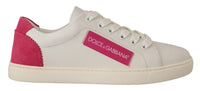 Thumbnail for Elegant White Leather Low-Top Sneakers