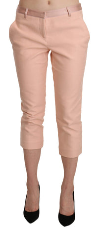 Thumbnail for Chic Pink Skinny Capri Pants