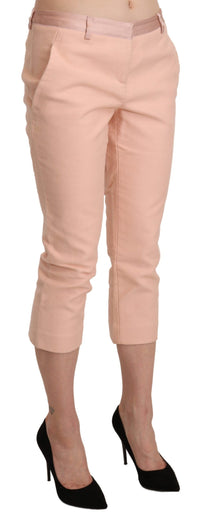 Thumbnail for Chic Pink Skinny Capri Pants