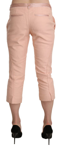 Thumbnail for Chic Pink Skinny Capri Pants