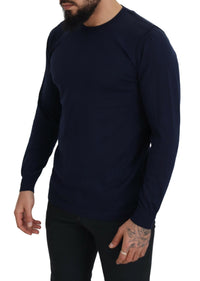 Thumbnail for Authentic Crewneck Blue Pullover Sweater