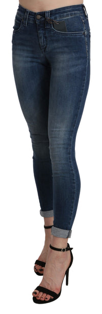 Thumbnail for Chic Blue High Waist Cropped Jeans