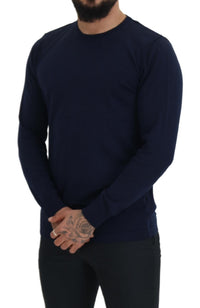 Thumbnail for Authentic Crewneck Blue Pullover Sweater