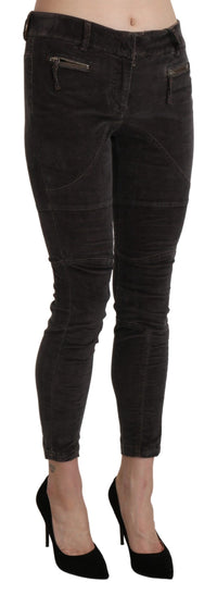 Thumbnail for Chic Brown Capri Cropped Pants