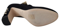 Thumbnail for Elegant Black Suede Mary Janes Pumps