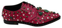 Thumbnail for Fuchsia Pink Crystal Patent Flats