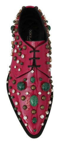 Thumbnail for Fuchsia Pink Crystal Patent Flats