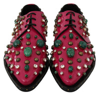 Thumbnail for Fuchsia Pink Crystal Patent Flats