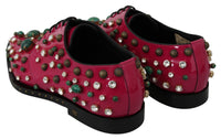 Thumbnail for Fuchsia Pink Crystal Patent Flats