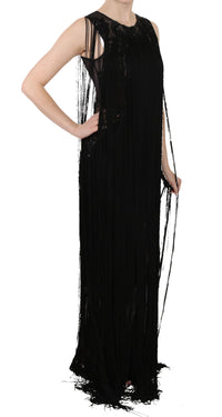 Thumbnail for Sheer Sequined Maxi Elegance Dress