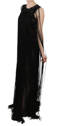 Thumbnail for Sheer Sequined Maxi Elegance Dress