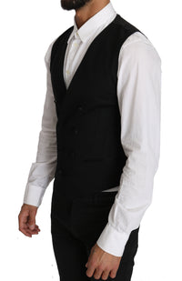 Thumbnail for Sleek Double Breasted Slim Fit Wool Vest