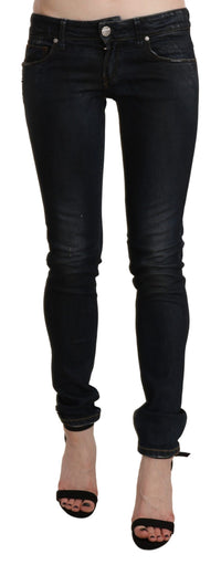 Thumbnail for Chic Low Waist Skinny Black Jeans