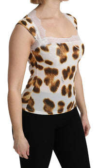 Thumbnail for White Brown Camisole Underwear Blouse