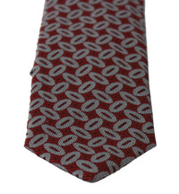 Thumbnail for Elegant Red Printed Silk Neck Tie