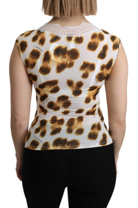 Thumbnail for White Brown Camisole Underwear Blouse