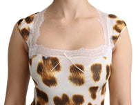 Thumbnail for White Brown Camisole Underwear Blouse