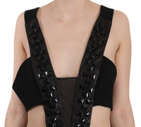 Thumbnail for Elegant Flare Maxi Evening Dress with Crystal Accents