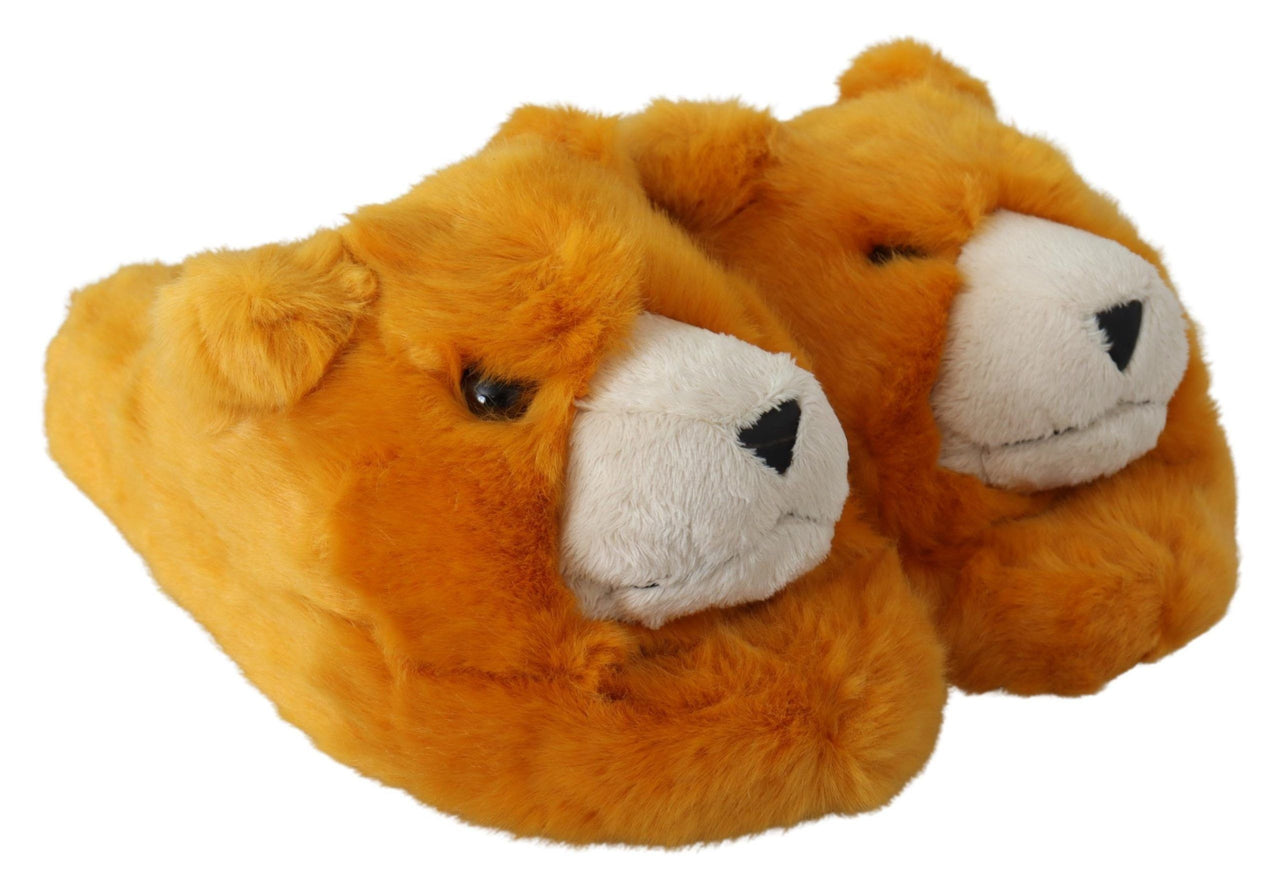 Yellow LION Flats Slippers Sandals Shoes