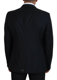 Thumbnail for Elegant Dark Blue Single Breasted Blazer