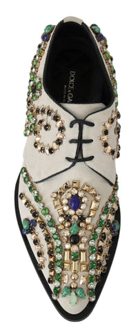 Thumbnail for Elegant White Suede Dress Flats with Crystals