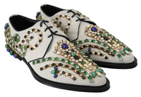 Thumbnail for Elegant White Suede Dress Flats with Crystals