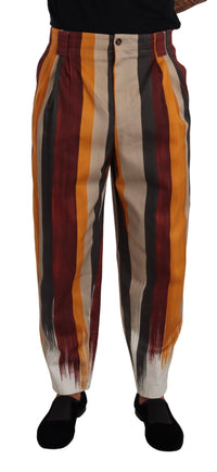 Thumbnail for Elegant Striped Skinny Trousers