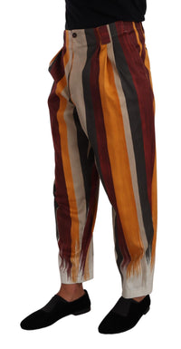 Thumbnail for Elegant Striped Skinny Trousers