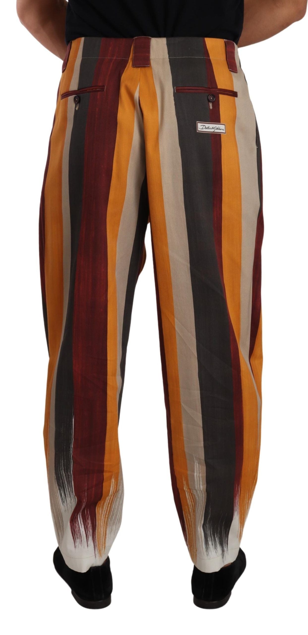 Elegant Striped Skinny Trousers