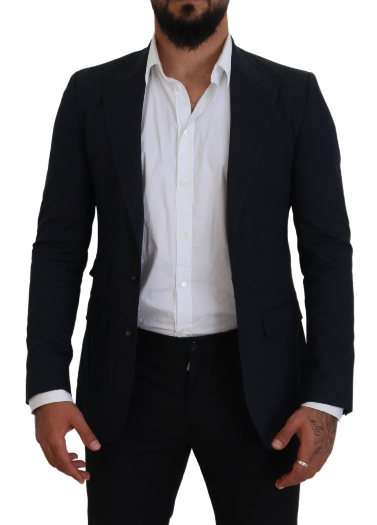 Blue Cotton Formal Taormina Blazer