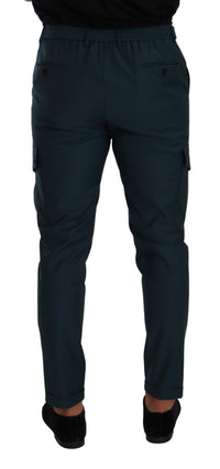 Thumbnail for Chic Skinny Cargo Wool Pants