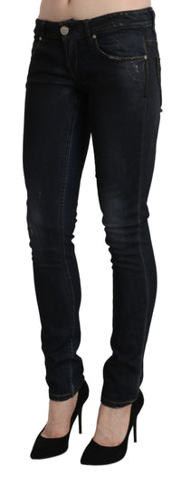 Thumbnail for Sleek Black Washed Skinny Jeans