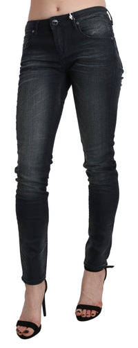 Thumbnail for Elegant Low Waist Skinny Black Jeans