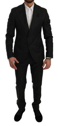 Thumbnail for Elegant Black Crystal-Embellished Two-Piece Suit