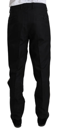 Thumbnail for Elegant Black Silk-Blend 3 Piece Suit