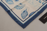 Thumbnail for Elegant Blue Silk Men's Square Scarf