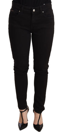 Thumbnail for Black Slim Fit Denim Cotton Stretch Jeans