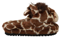 Thumbnail for Elegant Giraffe Pattern Slides for Sophisticated Comfort