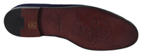 Thumbnail for Elegant Blue Suede Leather Loafers