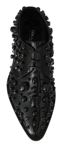 Thumbnail for Elegant Black Dress Shoes with Crystals