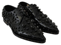 Thumbnail for Elegant Black Dress Shoes with Crystals