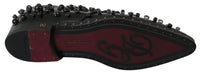 Thumbnail for Elegant Black Crystal Leather Dress Shoes