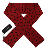 Thumbnail for Elegant Silk Men's Scarf in Black & Red