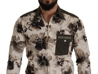 Thumbnail for Floral Print Casual Cotton Shirt