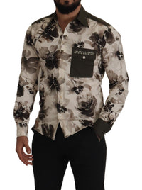 Thumbnail for Floral Print Casual Cotton Shirt