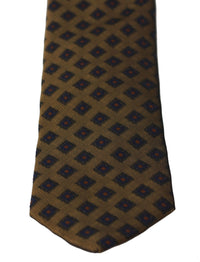 Thumbnail for Elegant Brown Patterned Silk Blend Necktie