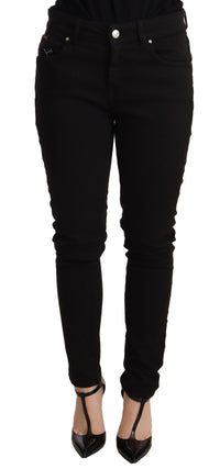 Thumbnail for Black Slim Fit Cotton Stretch Denim Jeans